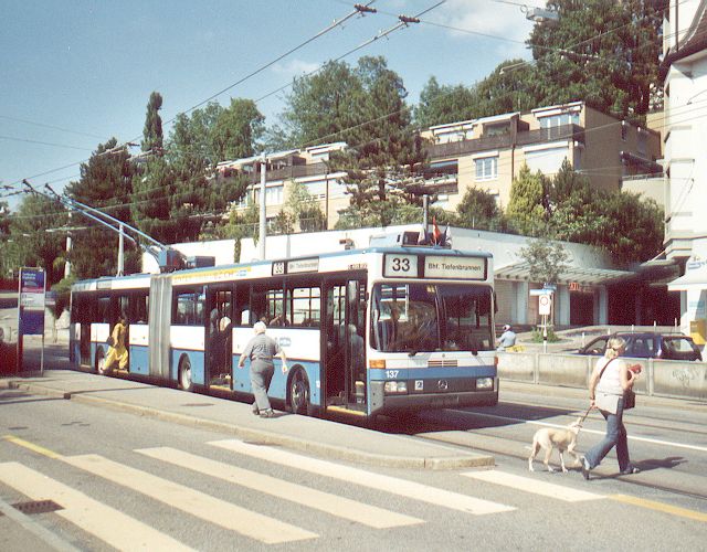 Mercedes / ABB trolleybus Rigiplatz